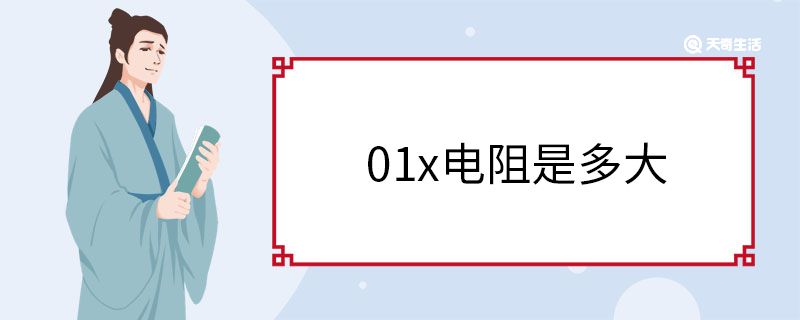 01x电阻是多大